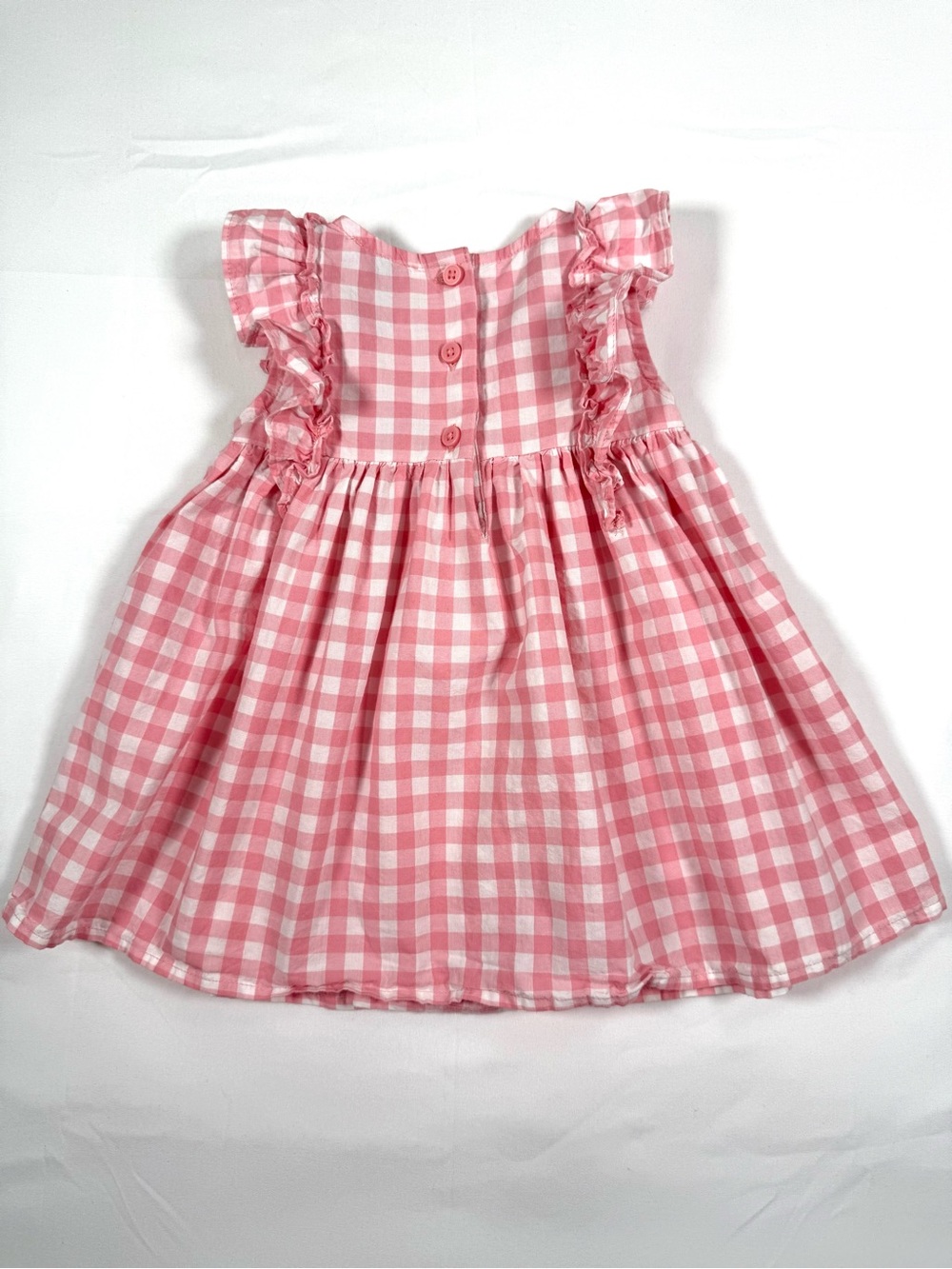 THE CHILDREN’S PLACE Girls Gingham Smocked Dress 6–9M Cottagecore Classic - Picture 7 of 9